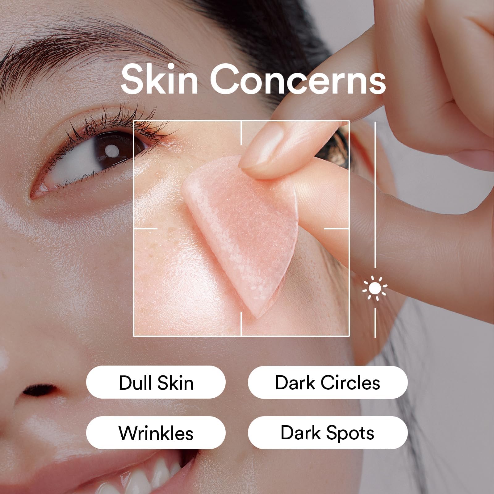 Open Abib jar with glow-jelly patches visible, highlighting hydrating texture