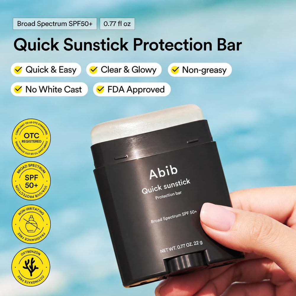 Abib quick sunstick open stick texture demonstrating smooth glide benefit