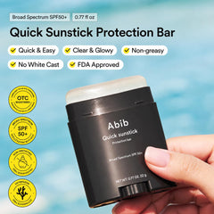 Abib quick sunstick open stick texture demonstrating smooth glide benefit