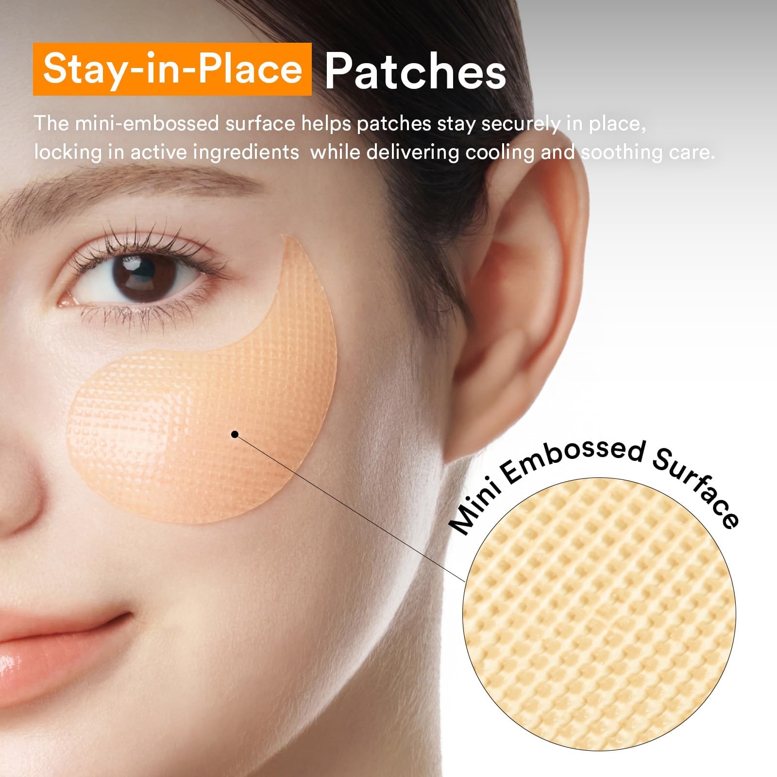Abib patch size comparison in hand conveying precise coverage