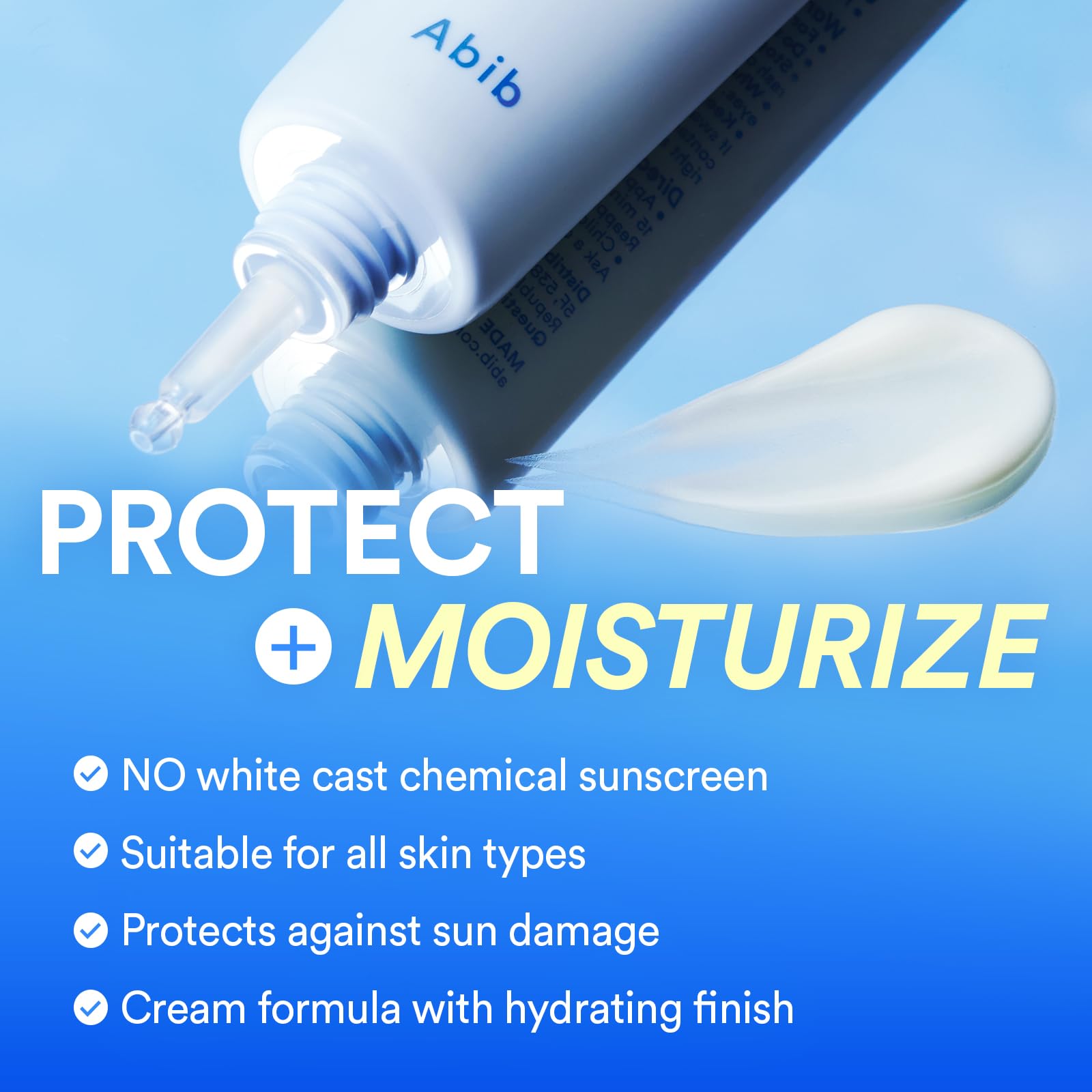 Abib texture close-up displaying watery consistency and quick absorption