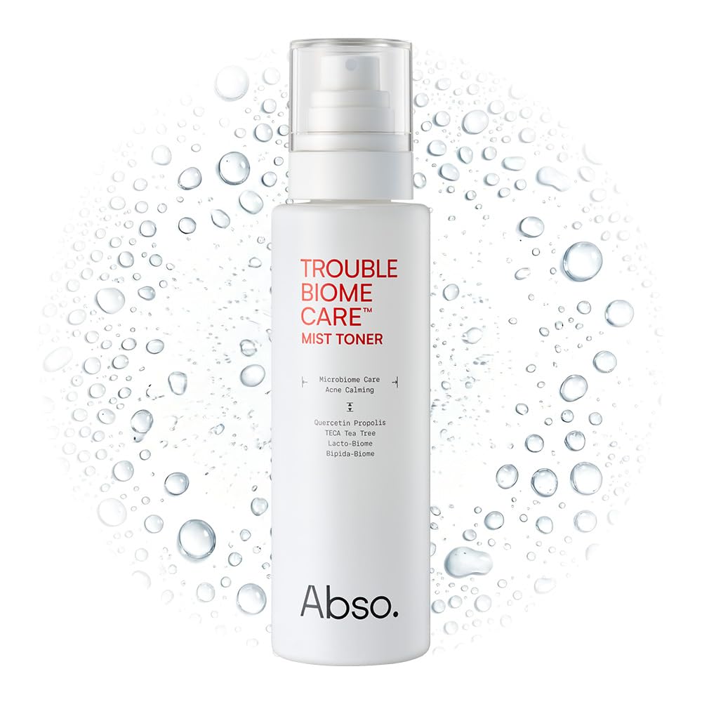 Abso front bottle showing label and calming toner benefits