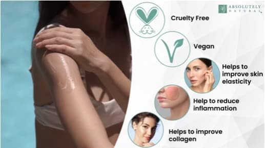 Absolutely Natural applied on arm demonstrating soothing, hydrating benefit