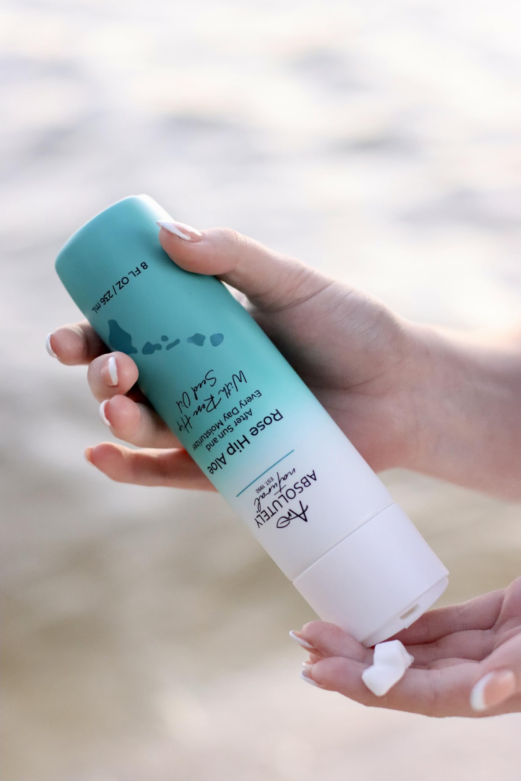 Absolutely Natural label detail showing ingredient highlights and trustworthiness