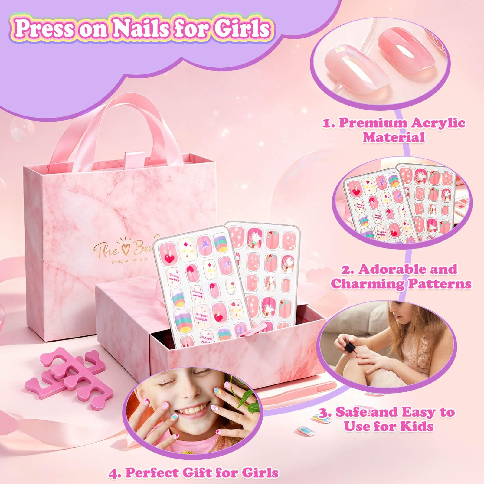 Acejoz toe separator with toe nails illustrating comfortable toe fit