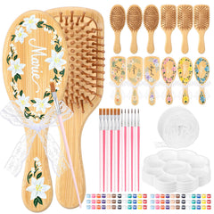 Acellegic front view of 12-set bamboo brush kit showing contents and appeal