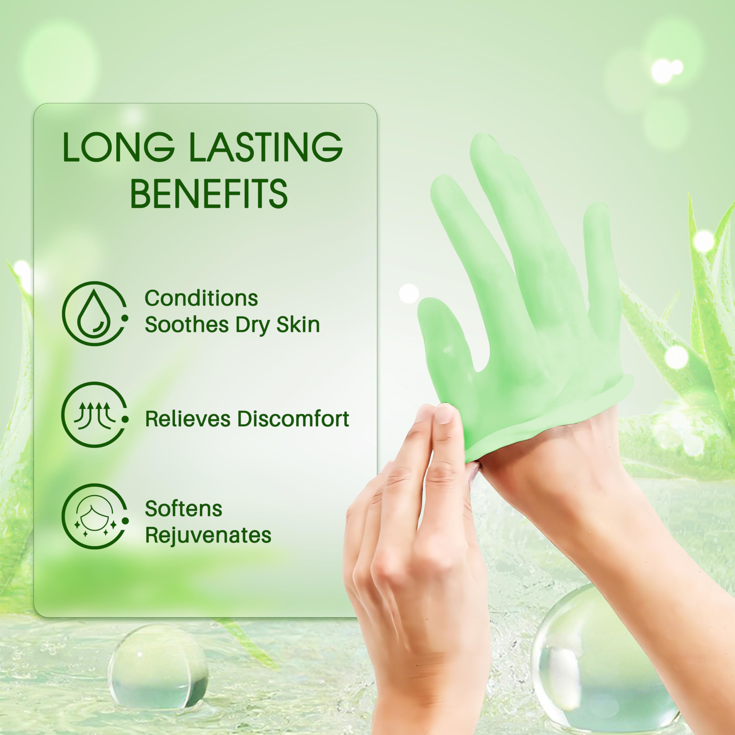 Achzzy hands dipped in wax treatment demonstrating deep moisturization