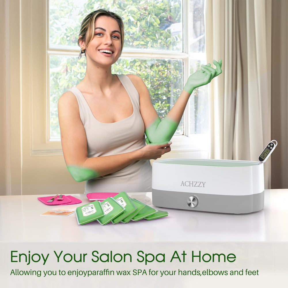 Achzzy lifestyle bathroom spa setup showing relaxing at-home use