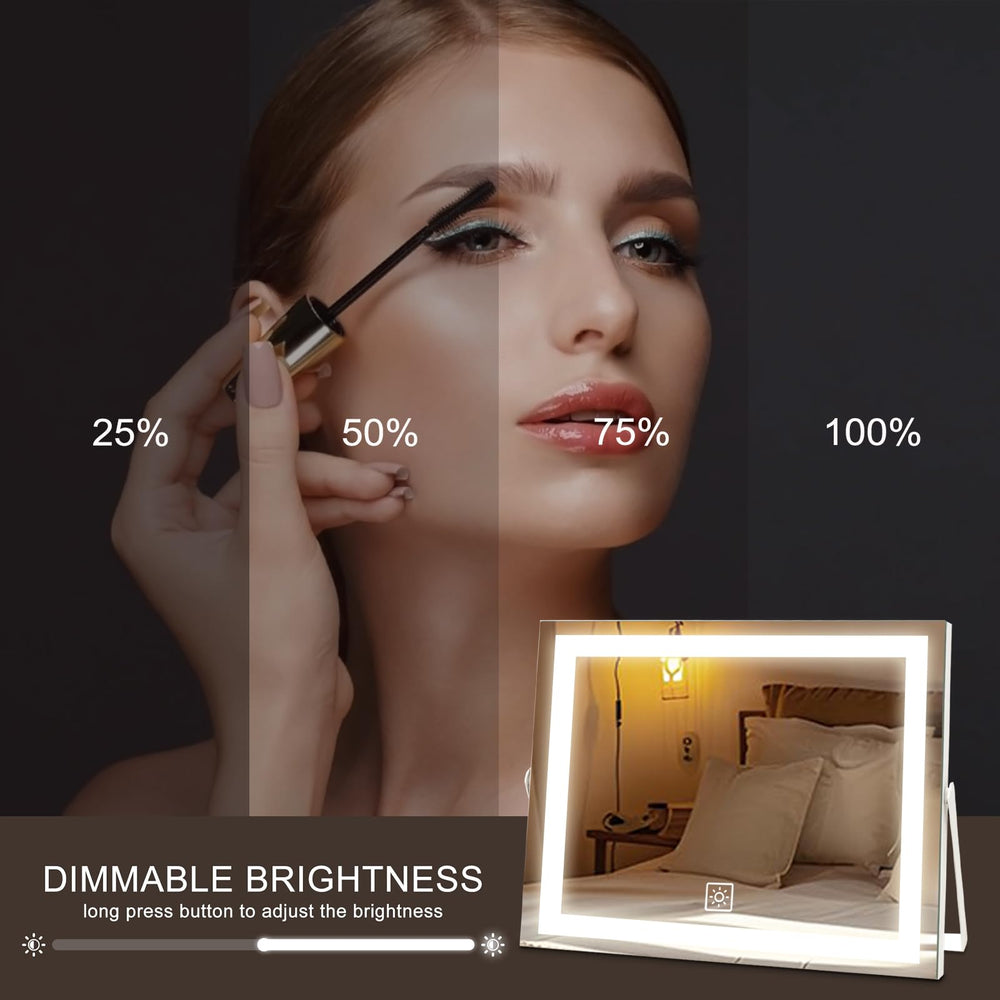 ACOLAR tilted mirror demonstrating 360-degree rotation for comfortable viewing angles