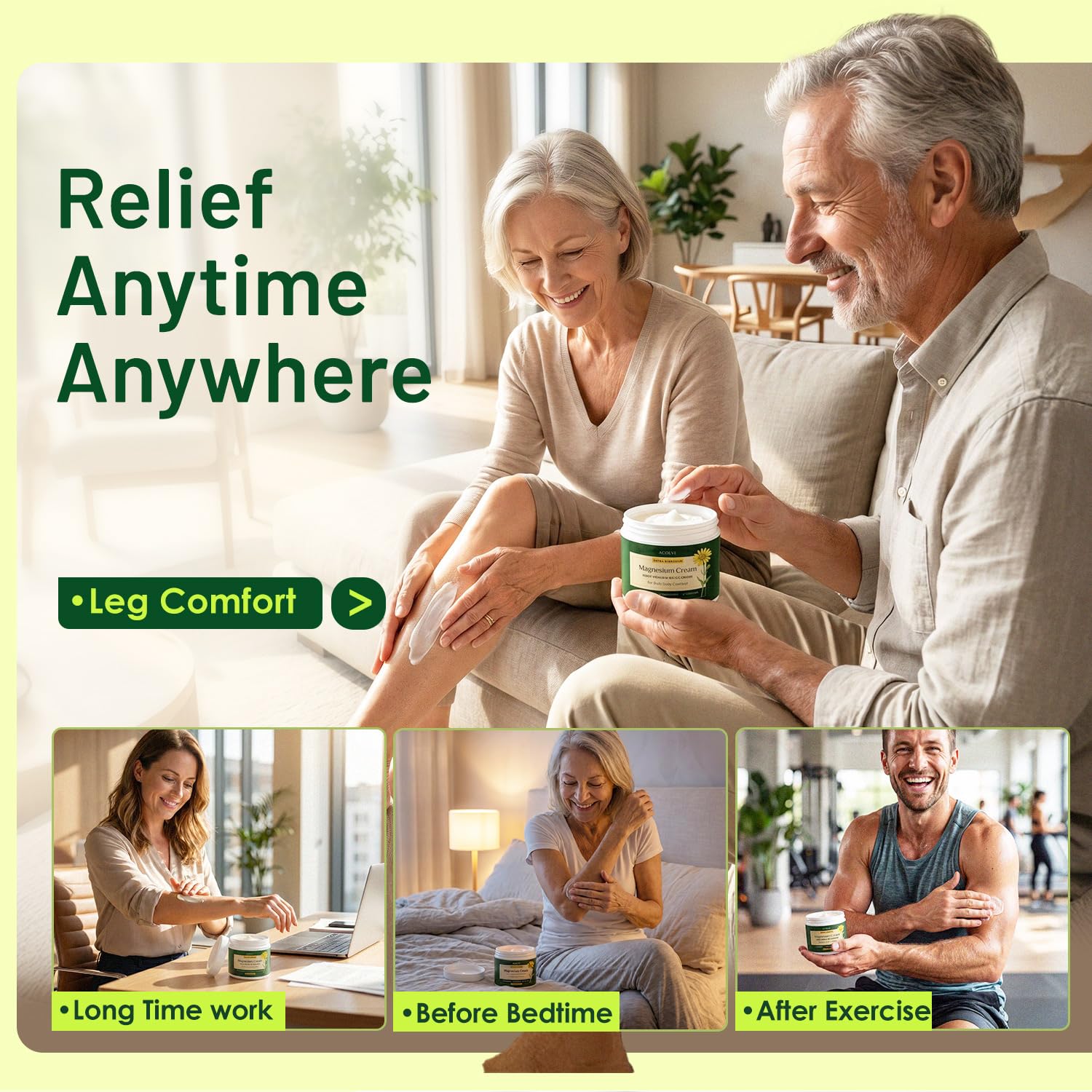 Acolye beside bedside items suggesting nighttime use and relaxation support