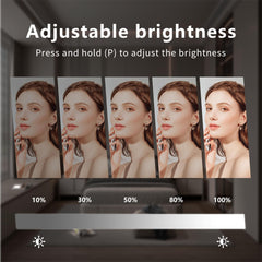 Acoolda detachable 10× magnifier shown off the mirror, enables precise grooming