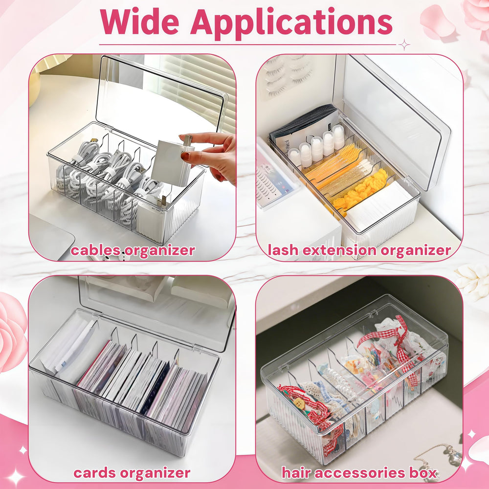 Acshio stacked organizers in drawer showing space-saving storage benefit