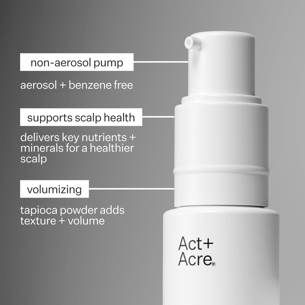 ACT+ ACRE close-up of powder texture demonstrating lightweight feel