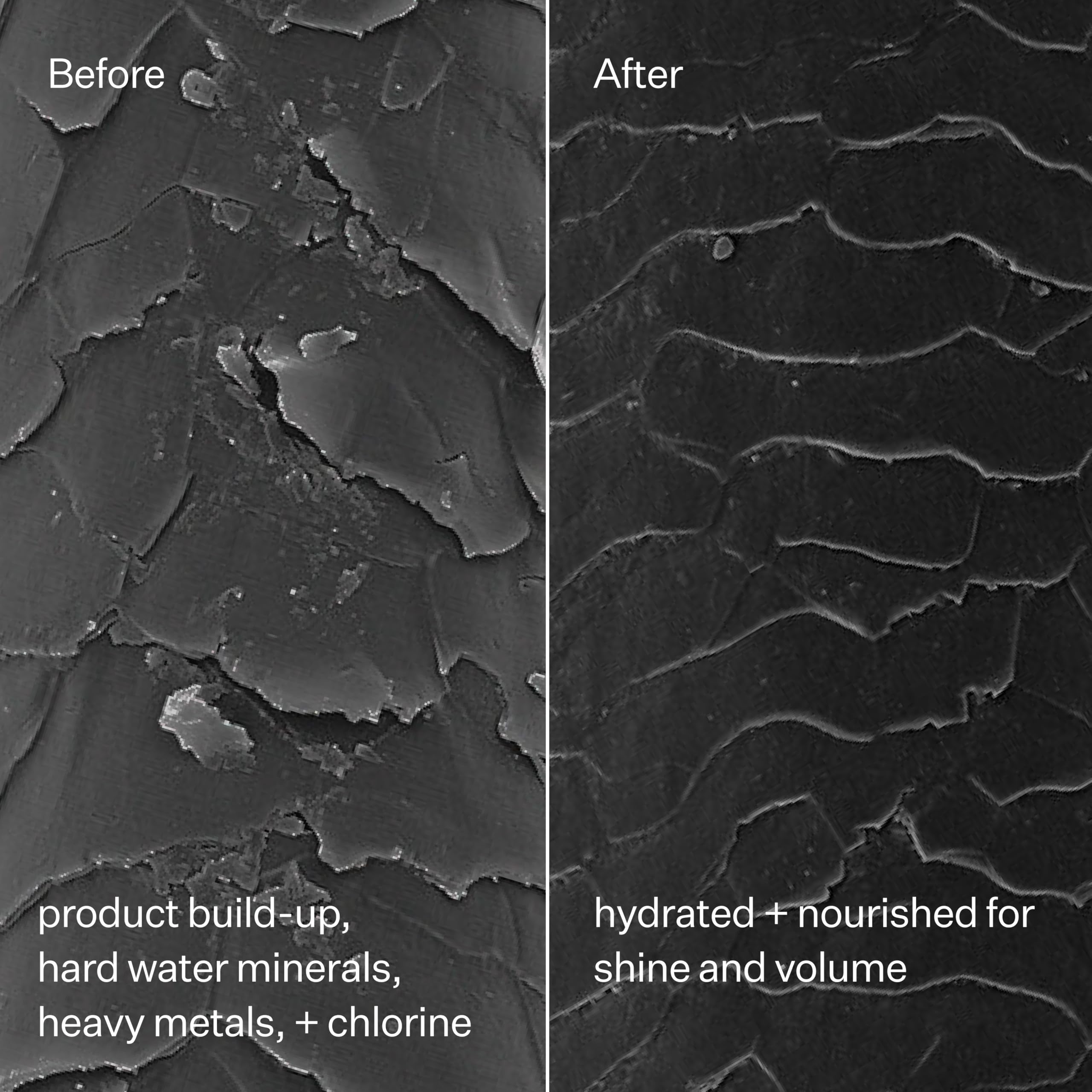 Close-up of fulvic acid visual concept with ACT+ ACRE showing mineral removal benefit