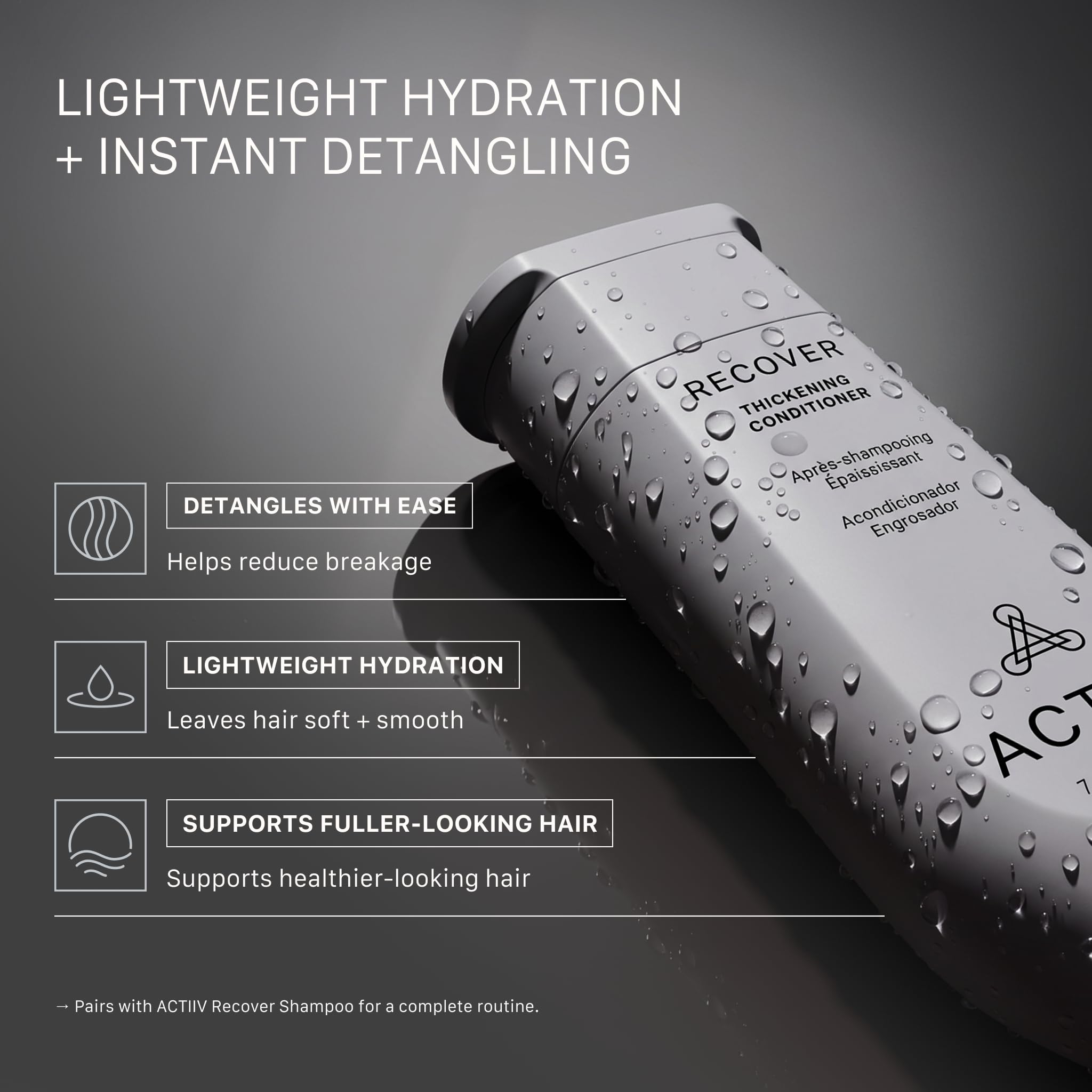 ACTIIV creamy lather texture closeup demonstrating gentle cleansing and lift advantage