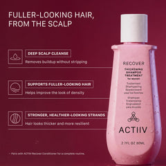 ACTIIV shampoo treatment close-up texture illustrating gentle foam benefit