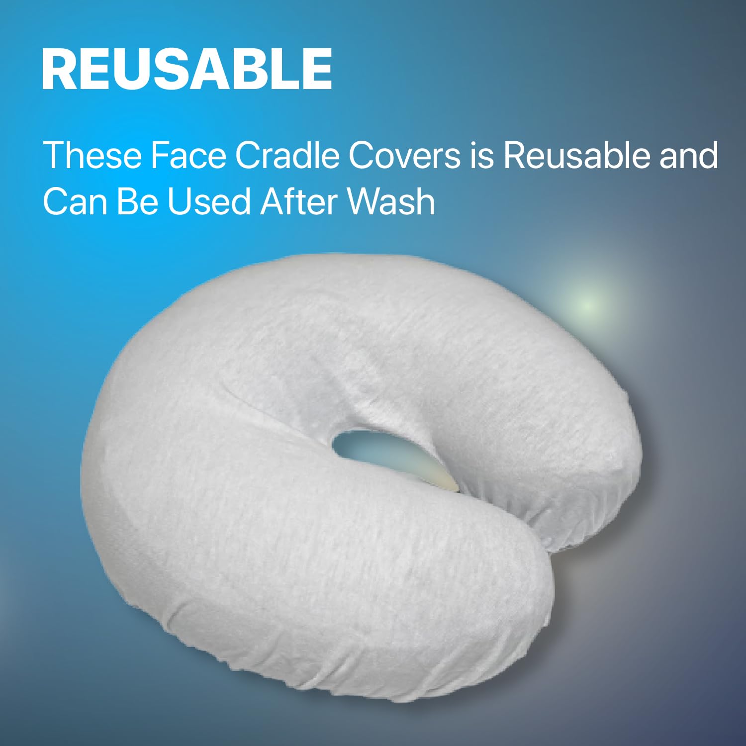 Acuforce cover beside a hand for size comparison ensuring proper fit