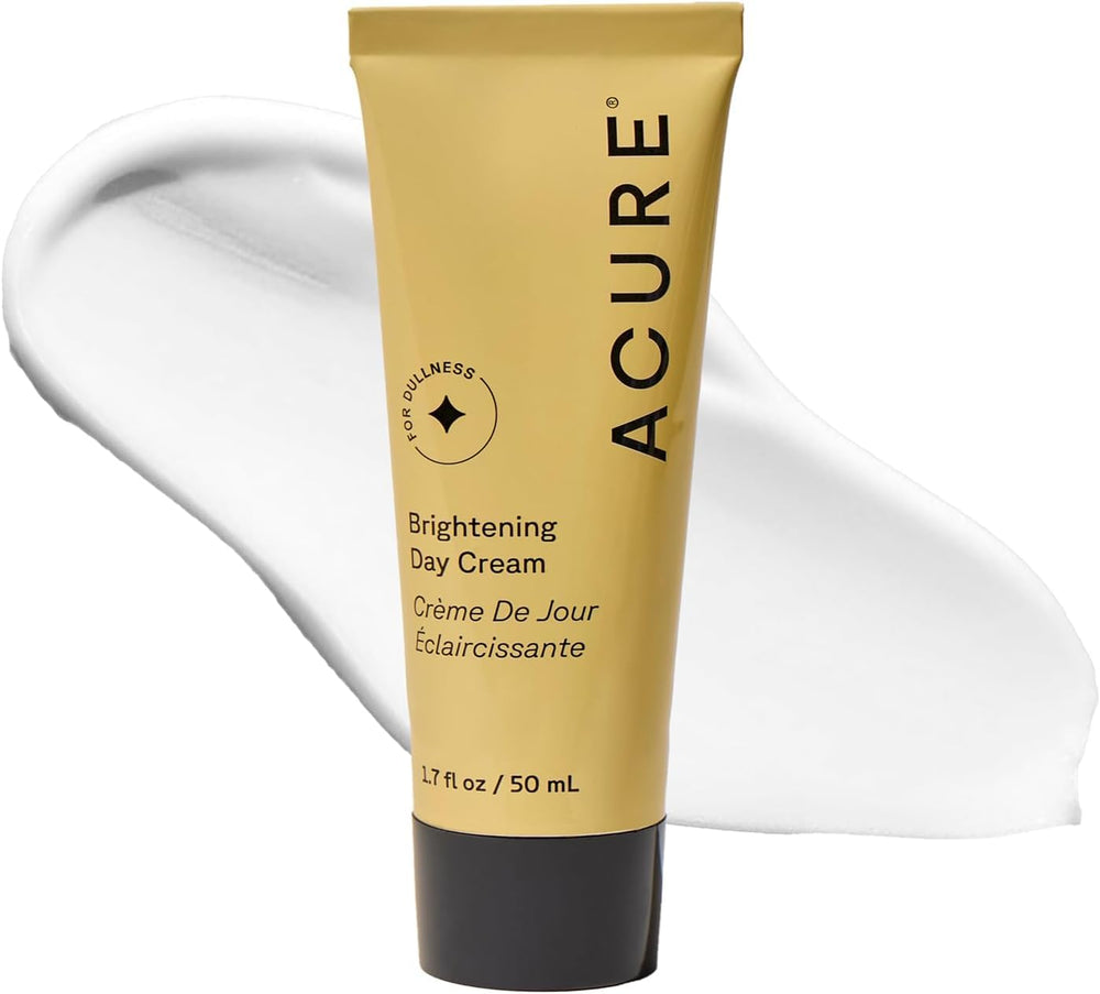 Acure brightening day cream front jar shows brand and clean design for easy selection