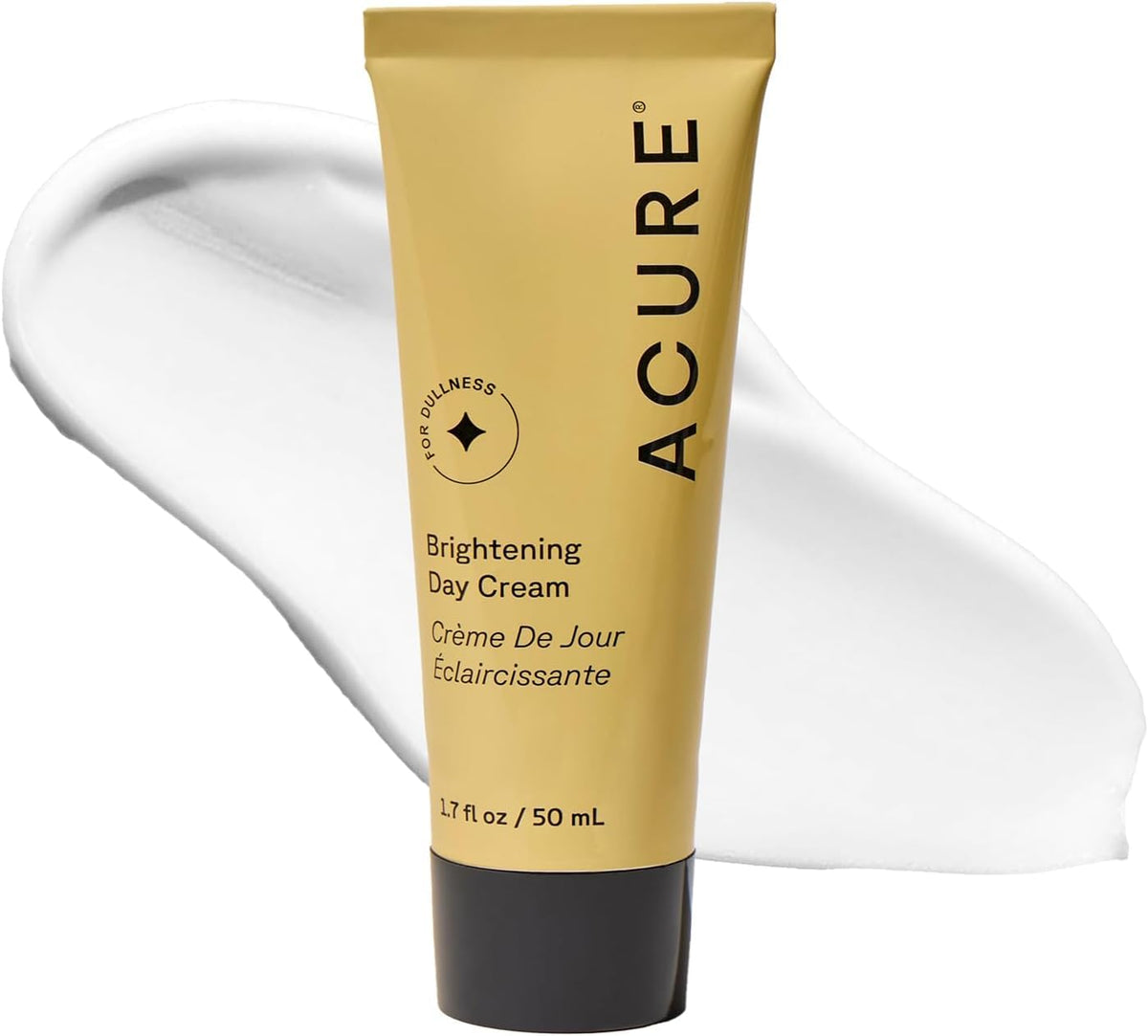 Acure brightening day cream front jar shows brand and clean design for easy selection