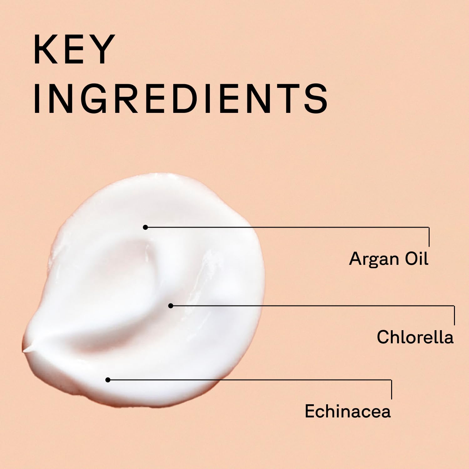 Acure brightening night cream dabbed on hand showing lightweight feel and easy spreadability