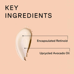 Acure eye balm on fingertip demonstrating small-dose application for delicate eye skin