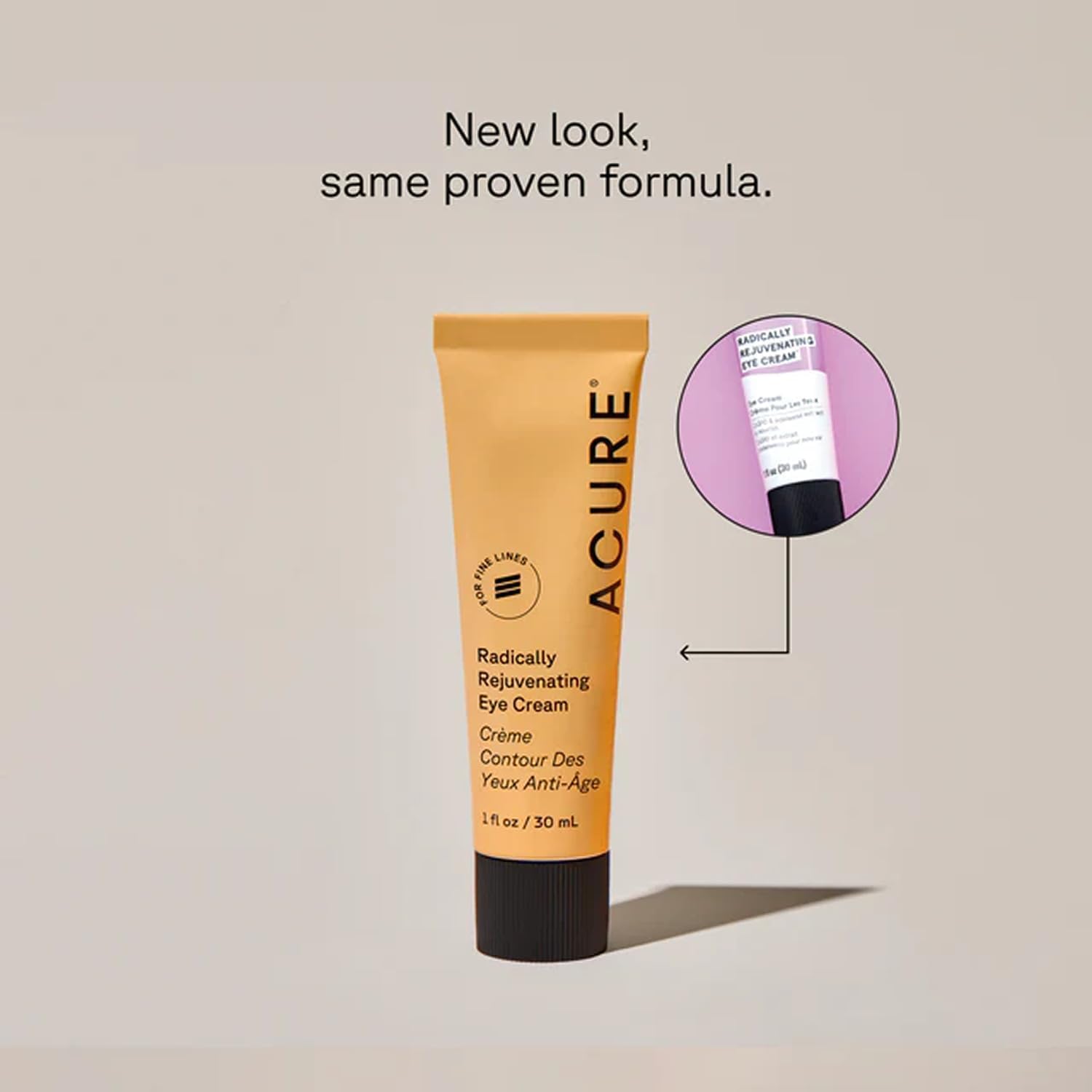 Acure jar open showing creamy texture, lightweight formula for quick absorption