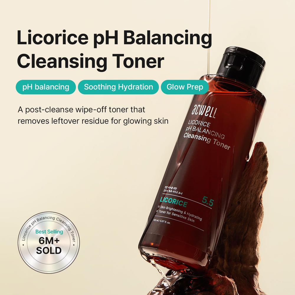 ACWELL close-up droplet texture of toner highlighting lightweight hydrating feel