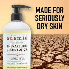 Adamia applied on forearm demonstrating quick absorption and softness
