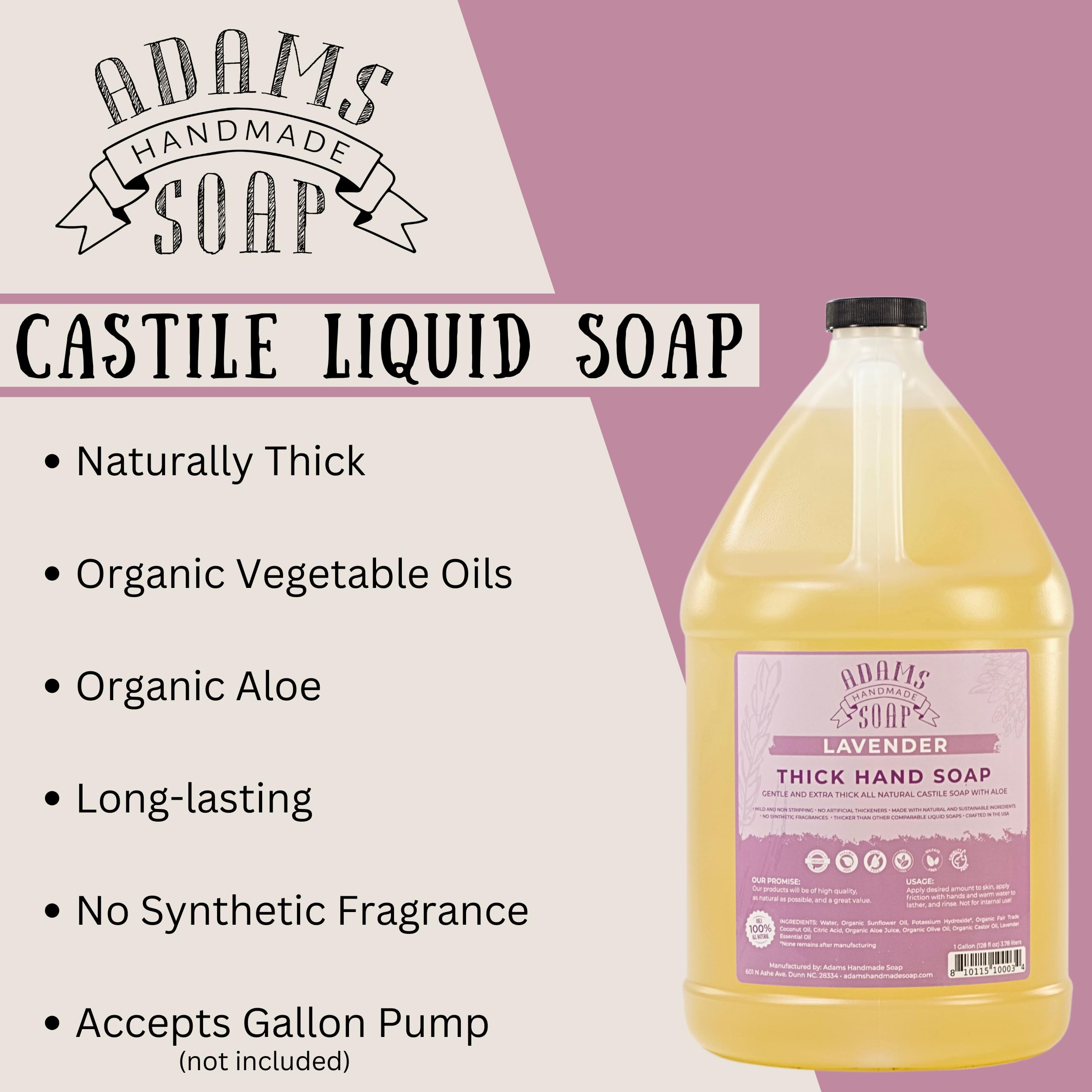 Adams Handmade Soap in bathroom refill station demonstrating easy refill and sustainability