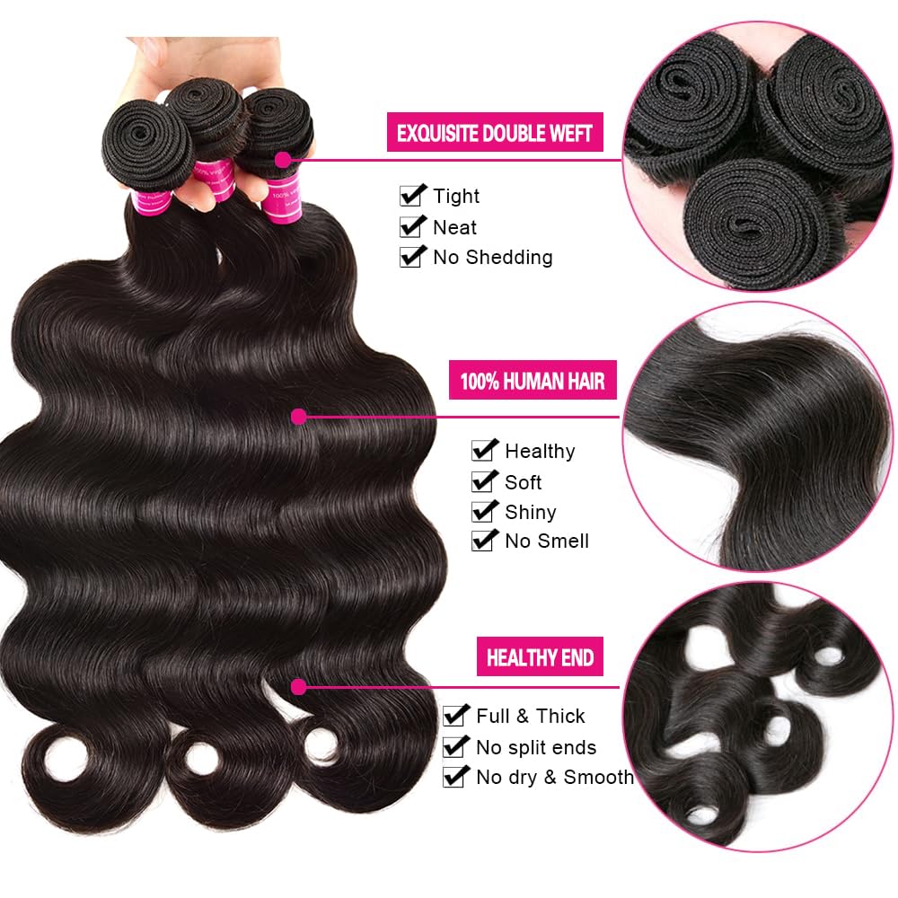 Adigrace close-up of body wave texture highlighting soft, bouncy feel