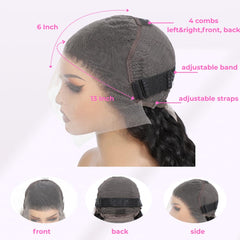 ADORHTUE HD Swiss lace edge detail for invisible hairline benefit