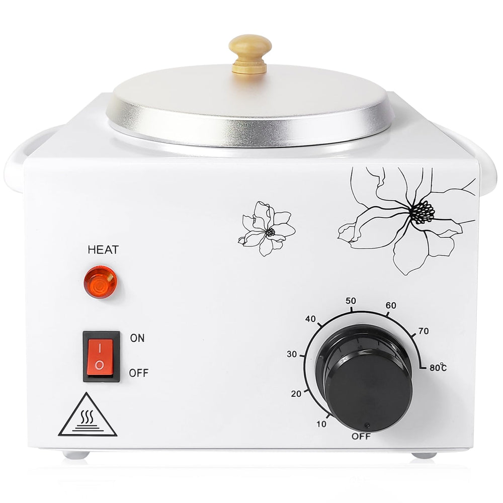 Adoture wax warmer front view showing compact design and robust build