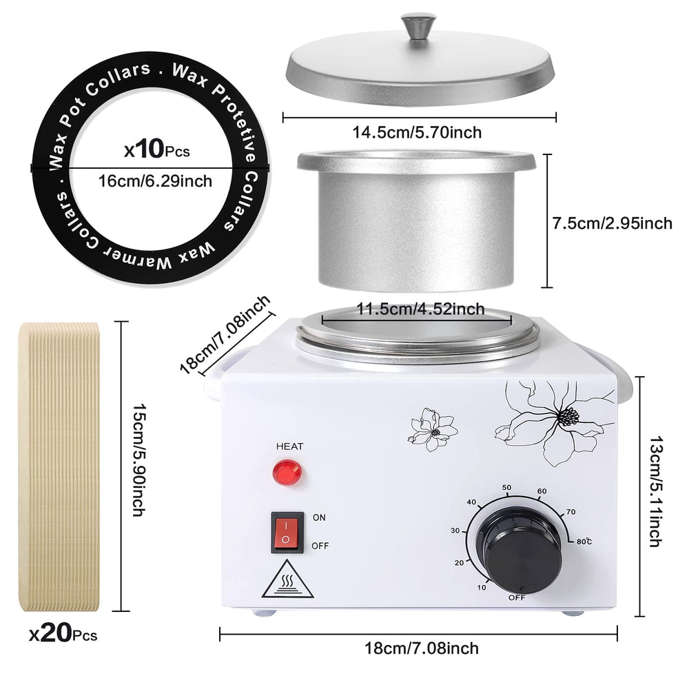 Adoture wax warmer on salon counter in lifestyle scene for professional use