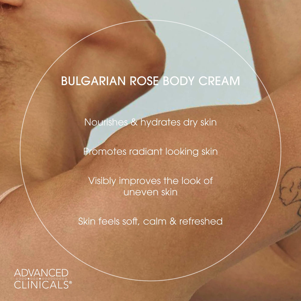 Advanced Clinicals applied on hands close-up demonstrating soft, smooth skin benefit