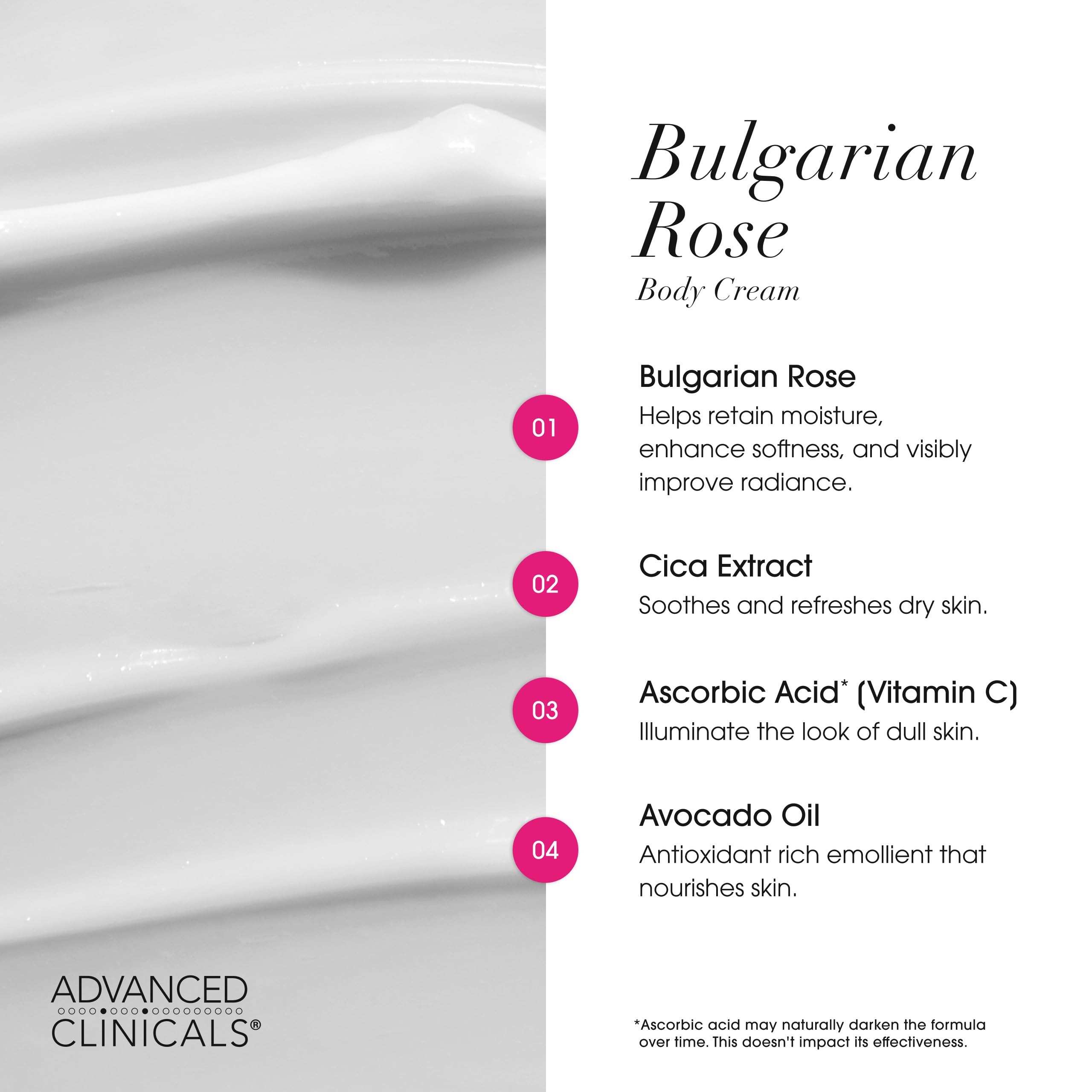 Advanced Clinicals 16 oz bottle next to common items for clear size reference