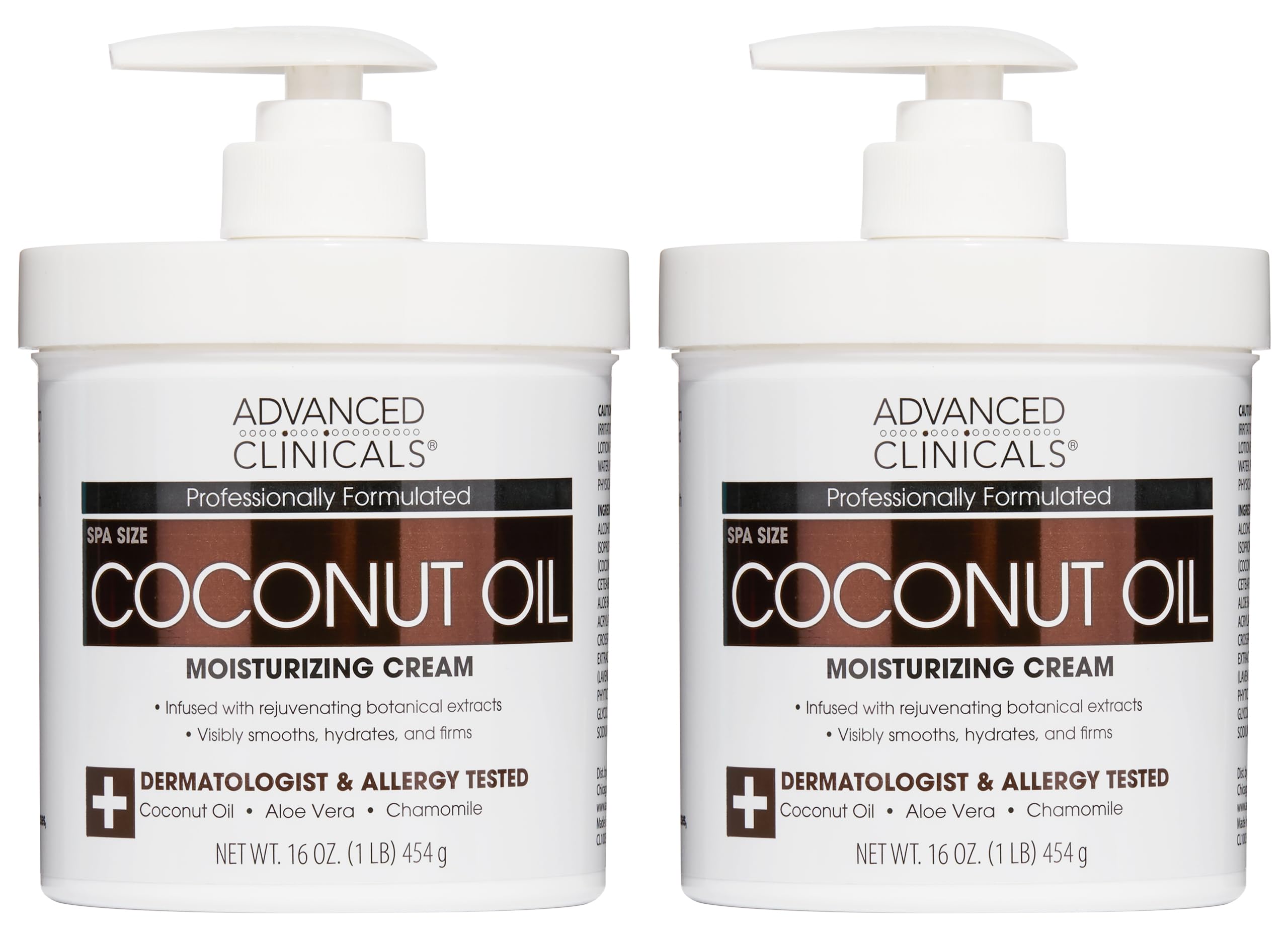 Advanced Clinicals front jar showing packaging and hydrating benefits