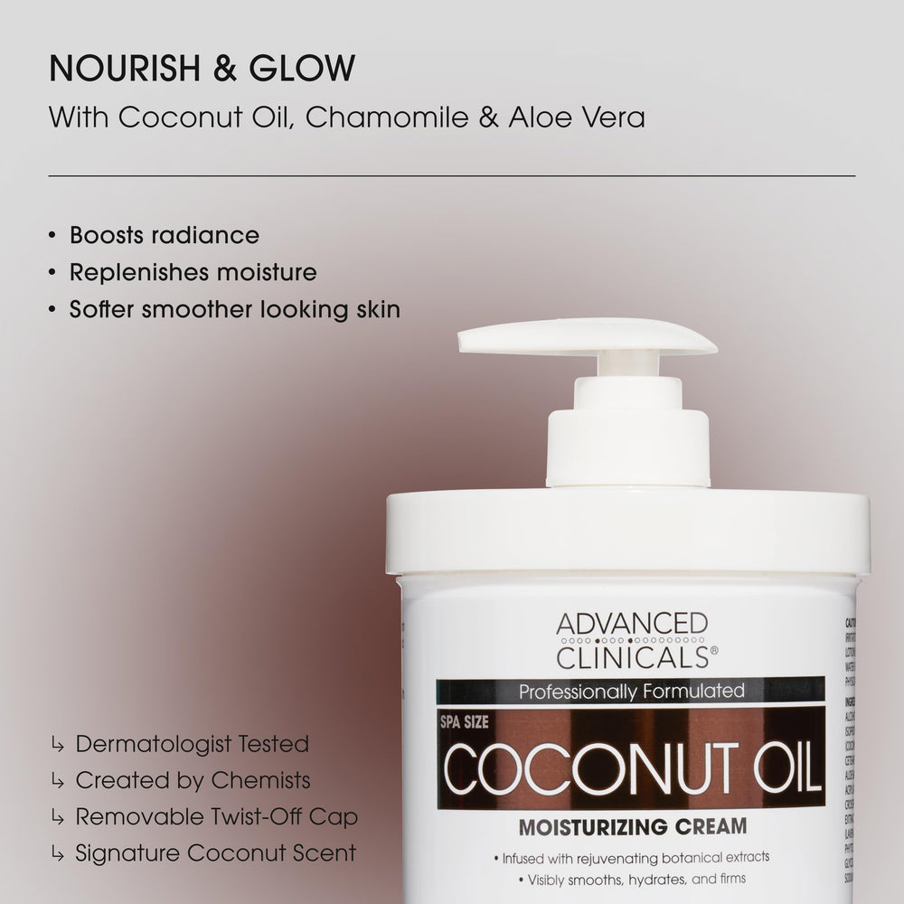 Advanced Clinicals open jar texture close-up highlighting smooth spreadability
