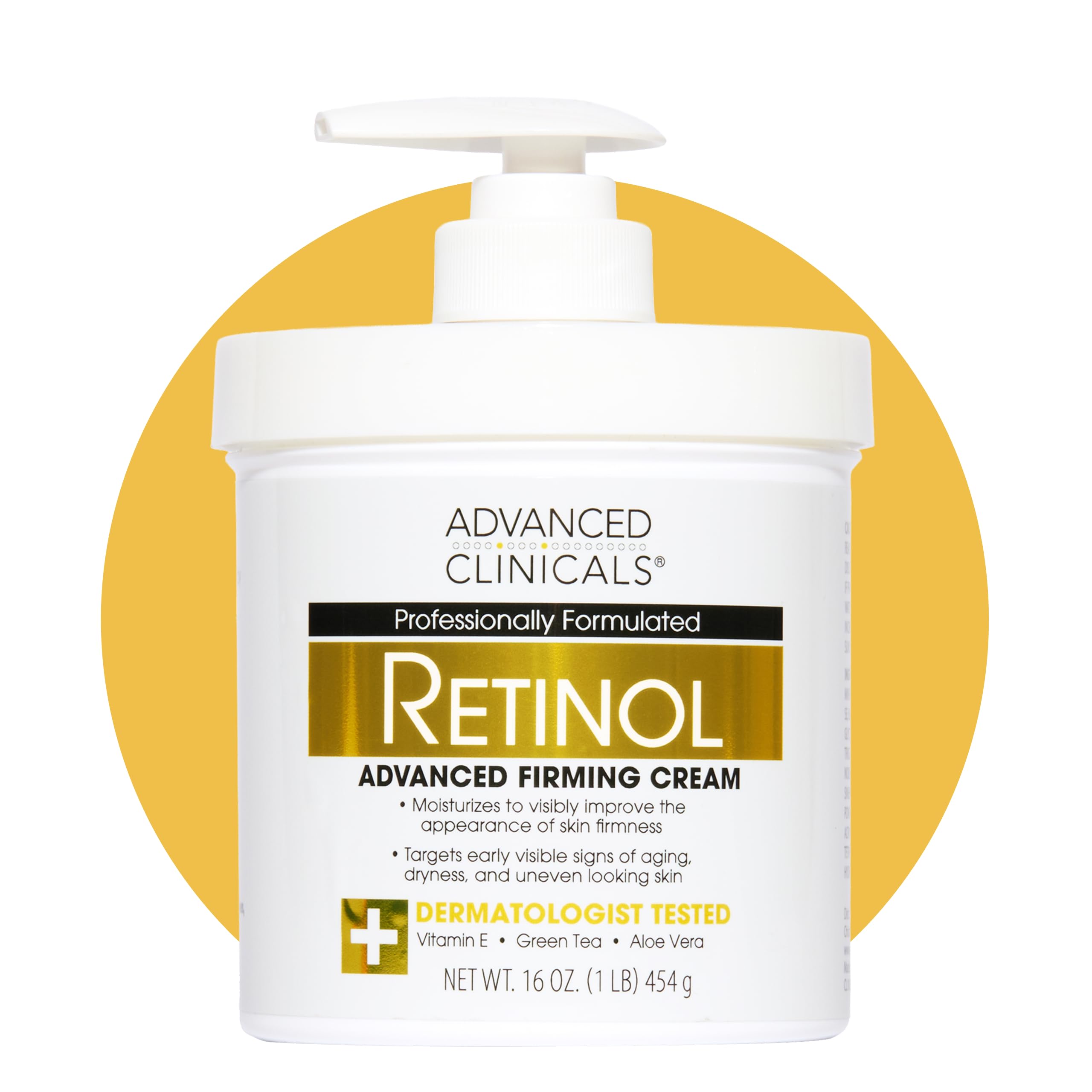 Advanced Clinicals front packaging showing full 16 oz bottle and benefits