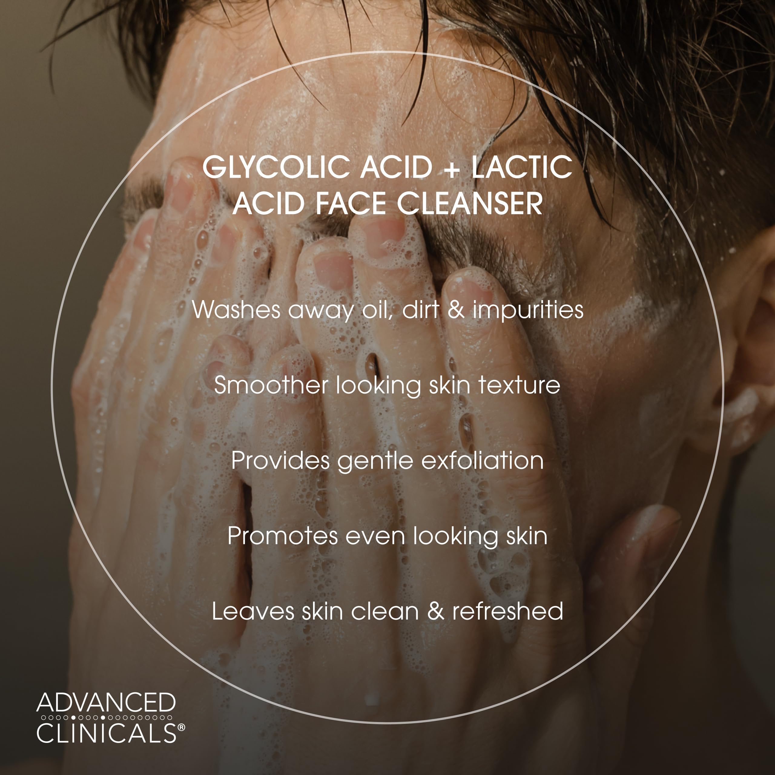 Advanced Clinicals gel texture closeup showing smooth gentle formula
