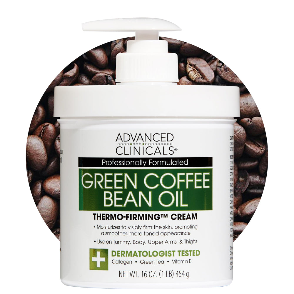 Advanced Clinicals front packaging showing firming body lotion benefits