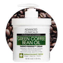 Advanced Clinicals front packaging showing firming body lotion benefits
