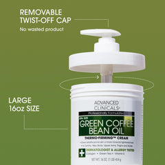 Advanced Clinicals dispensing cream from pump for effortless application