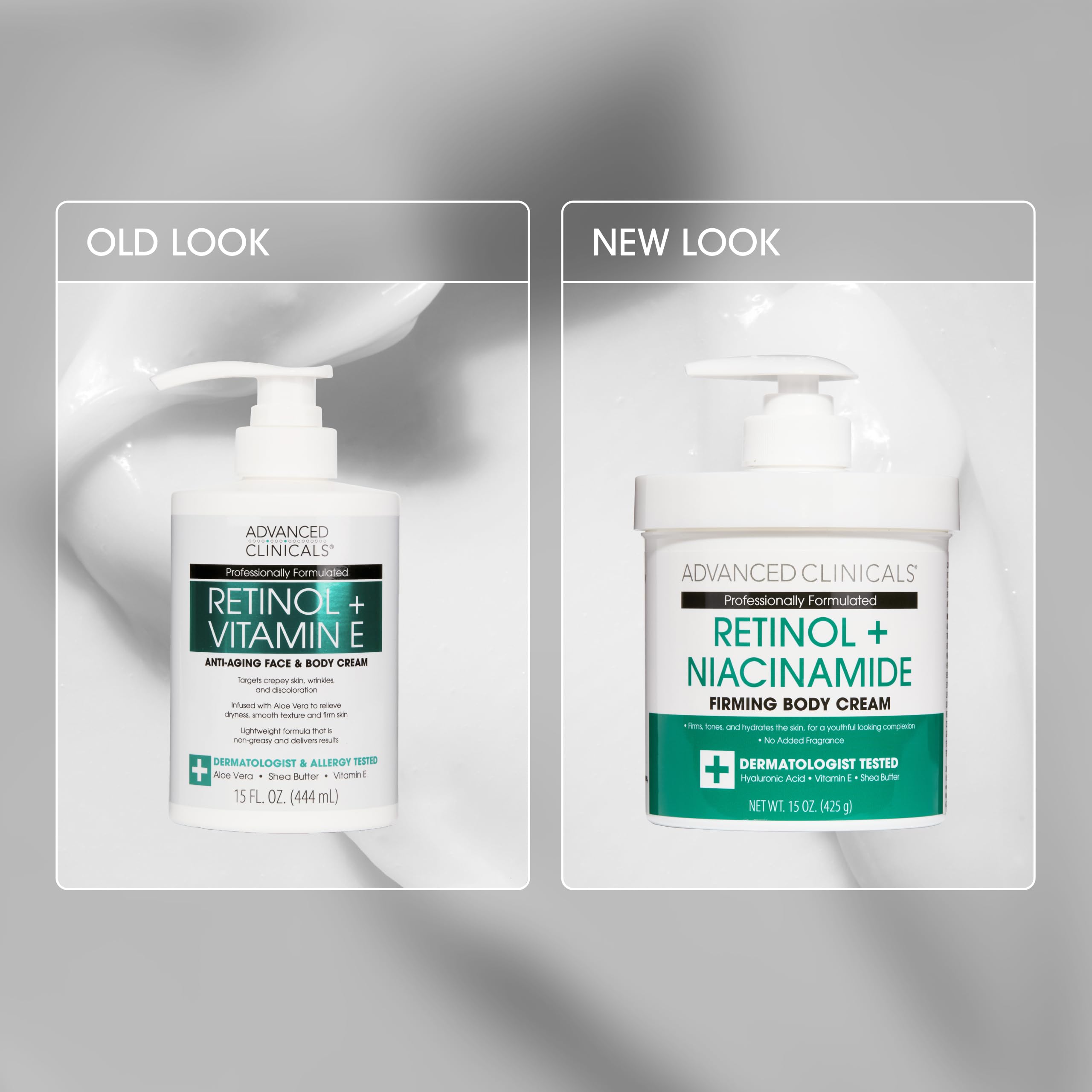 Advanced Clinicals close-up of cream texture highlighting rich absorbent formula