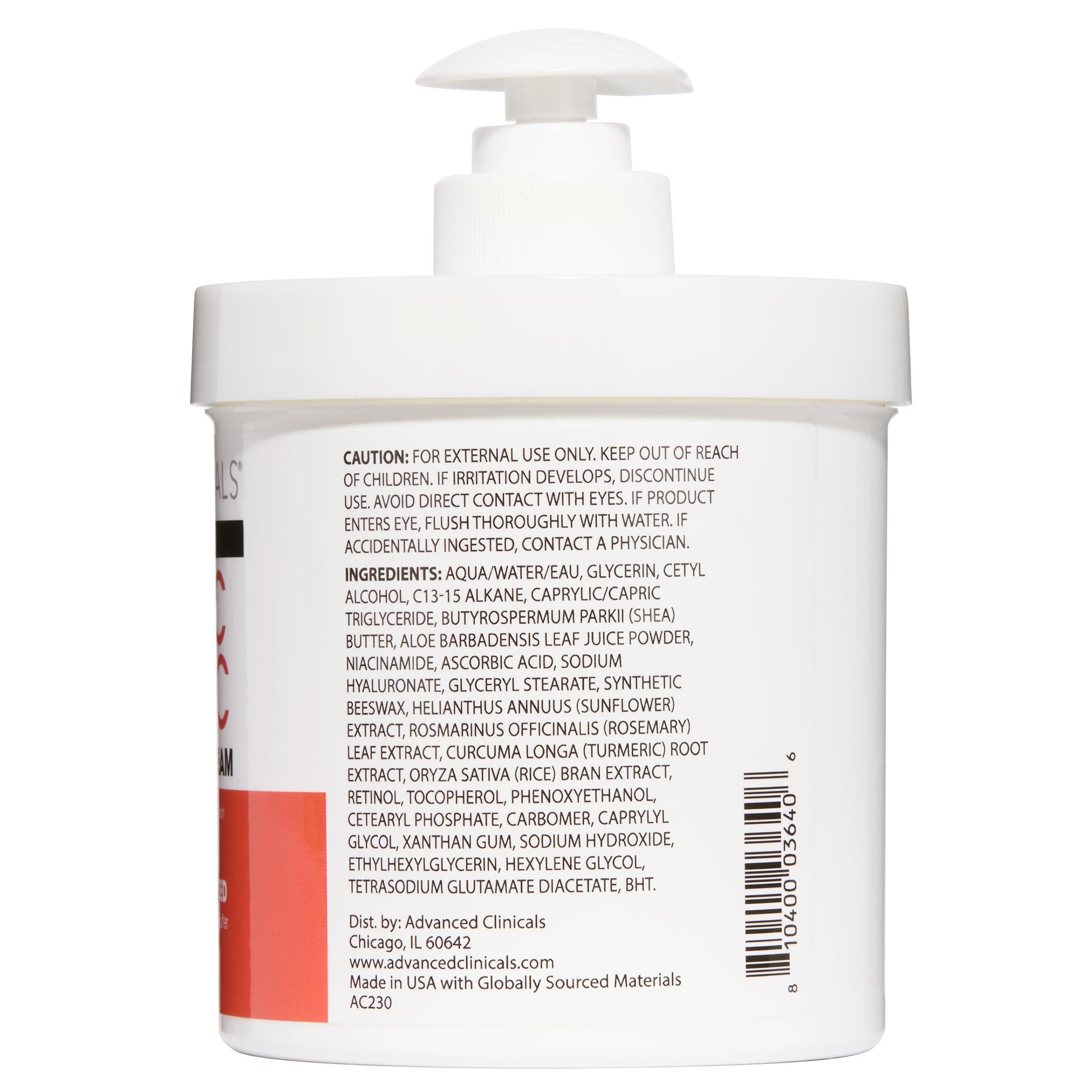 Advanced Clinicals applying cream to hand demonstrating fast absorption benefit