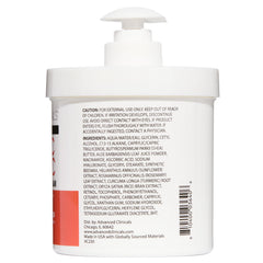 Advanced Clinicals applying cream to hand demonstrating fast absorption benefit