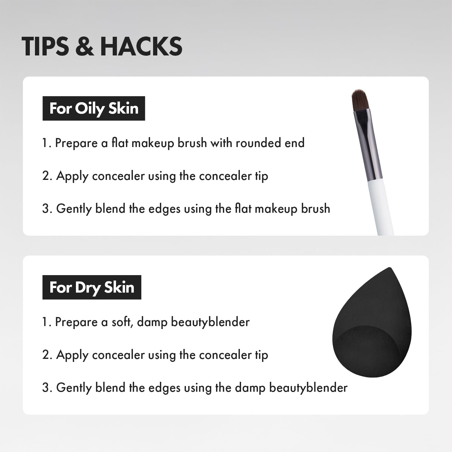 AEKYUNGLUNA close-up on blemish coverage highlighting smooth finish