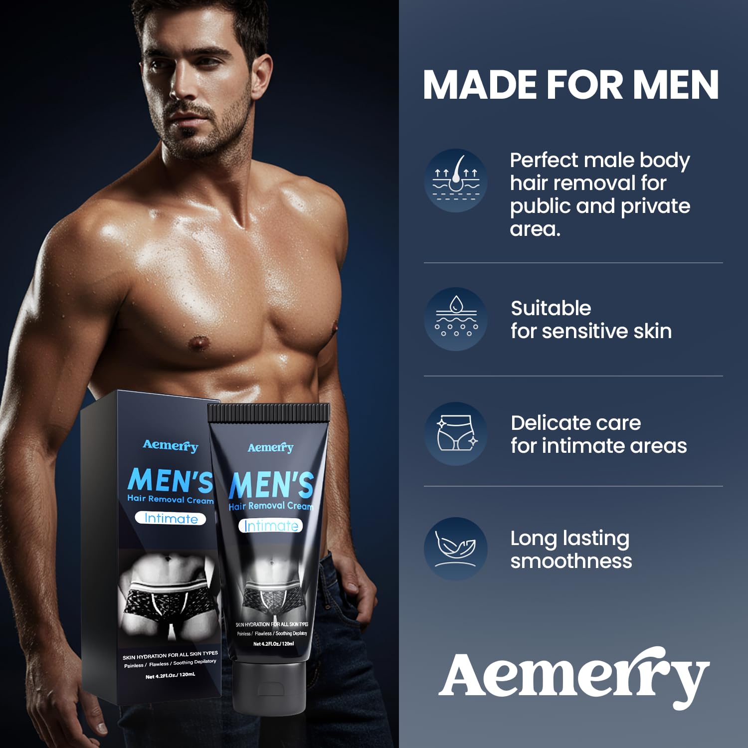 Aemerry back label close-up showing ingredients and safe-use details benefit