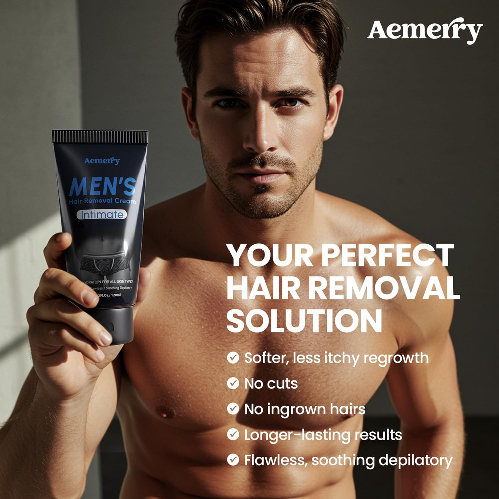 Aemerry tube next to a hand for scale showing compact travel-friendly benefit