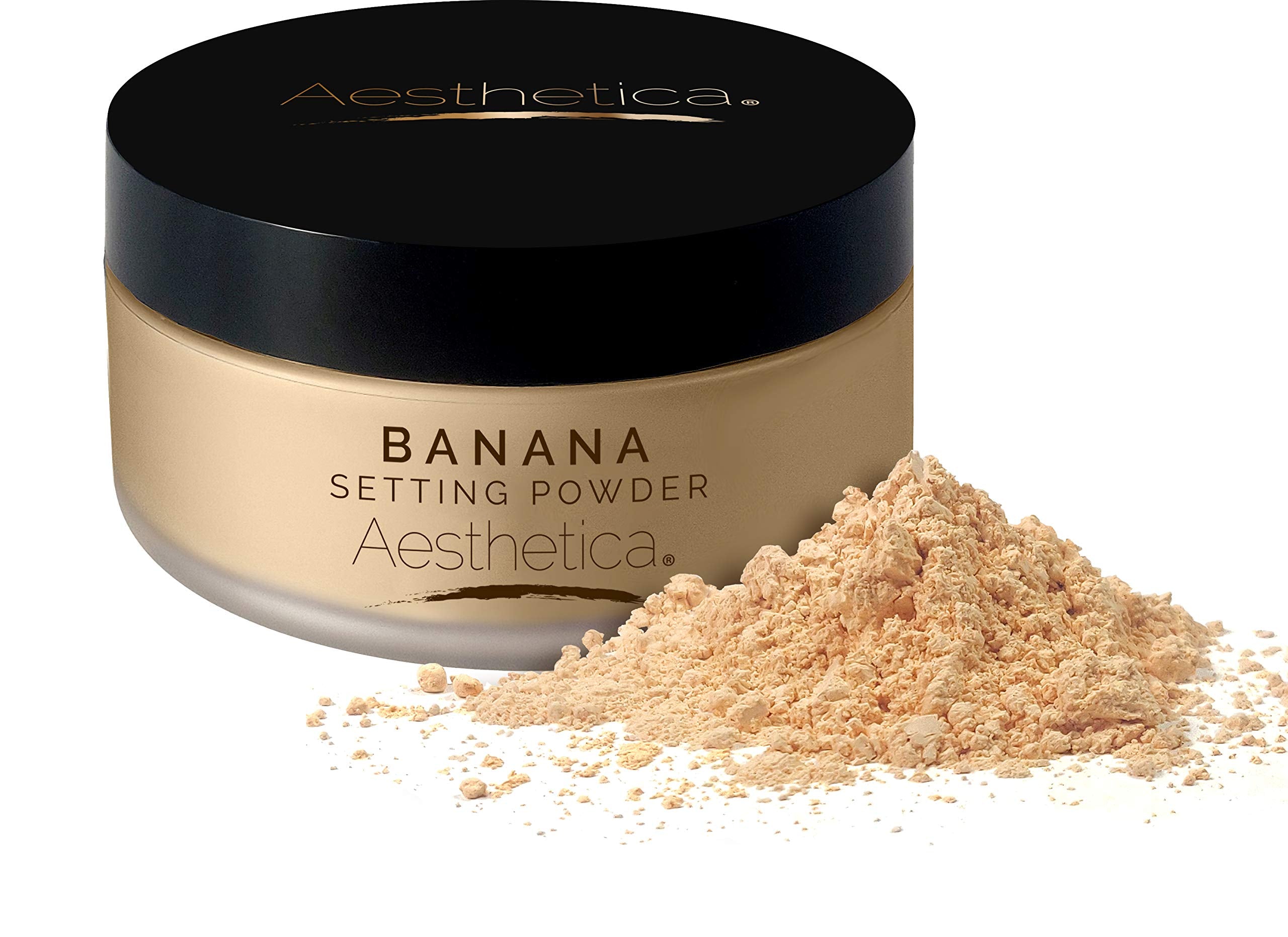 Aesthetica front packaging showing compact jar and label for convenient storage