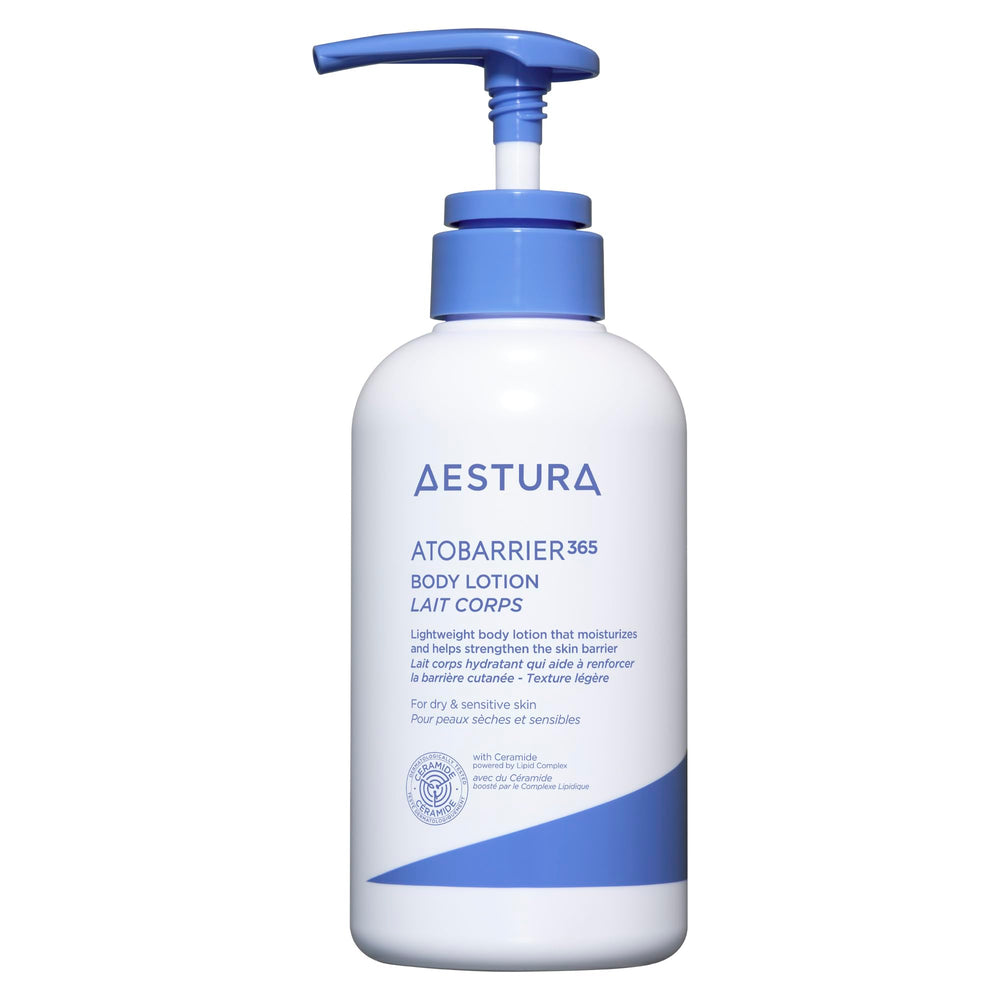 AESTURA bottle front packaging showing clean label and volume benefit